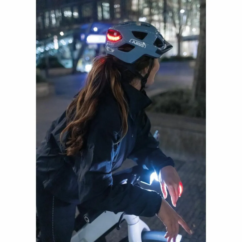 ABUS Fahrradbeleuchtung<· USB Aduro 3.0 schwarz-rot
