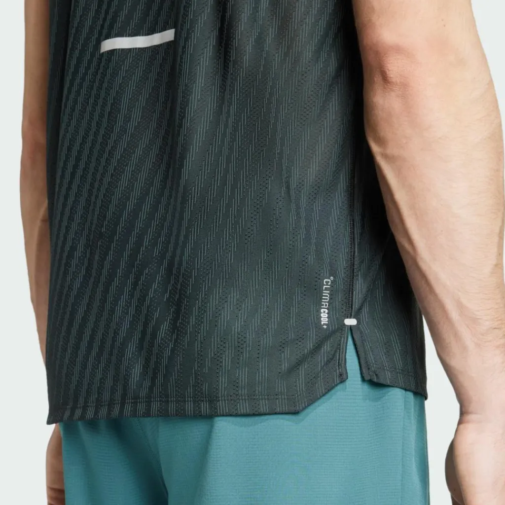 adidas Tops & Tanks<· Adi365 Running CLIMACOOL+ Tanktop Black / Grey Six