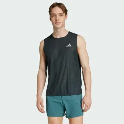 adidas Tops & Tanks<· Adi365 Running CLIMACOOL+ Tanktop Black / Grey Six