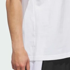 adidas Basketball|Basketball<· Basketball Graphic T-Shirt White / Black