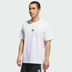 adidas Basketball|Basketball<· Basketball Graphic T-Shirt White / Black