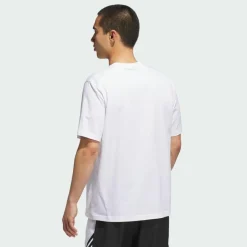adidas Basketball|Basketball<· Basketball Graphic T-Shirt White / Black