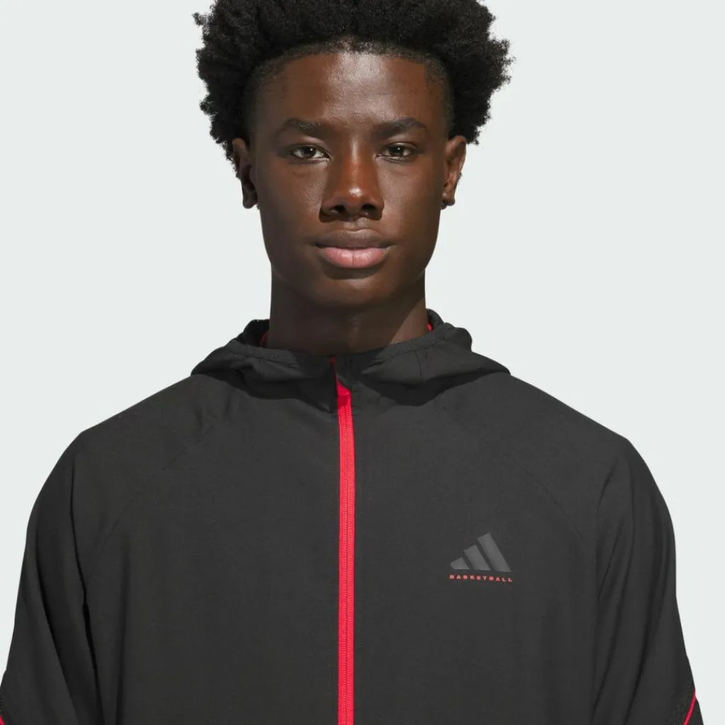 adidas Basketball|Basketball<· Crazy Lite Jacke Black / Pure Ruby