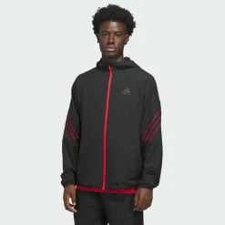 adidas Basketball|Basketball<· Crazy Lite Jacke Black / Pure Ruby