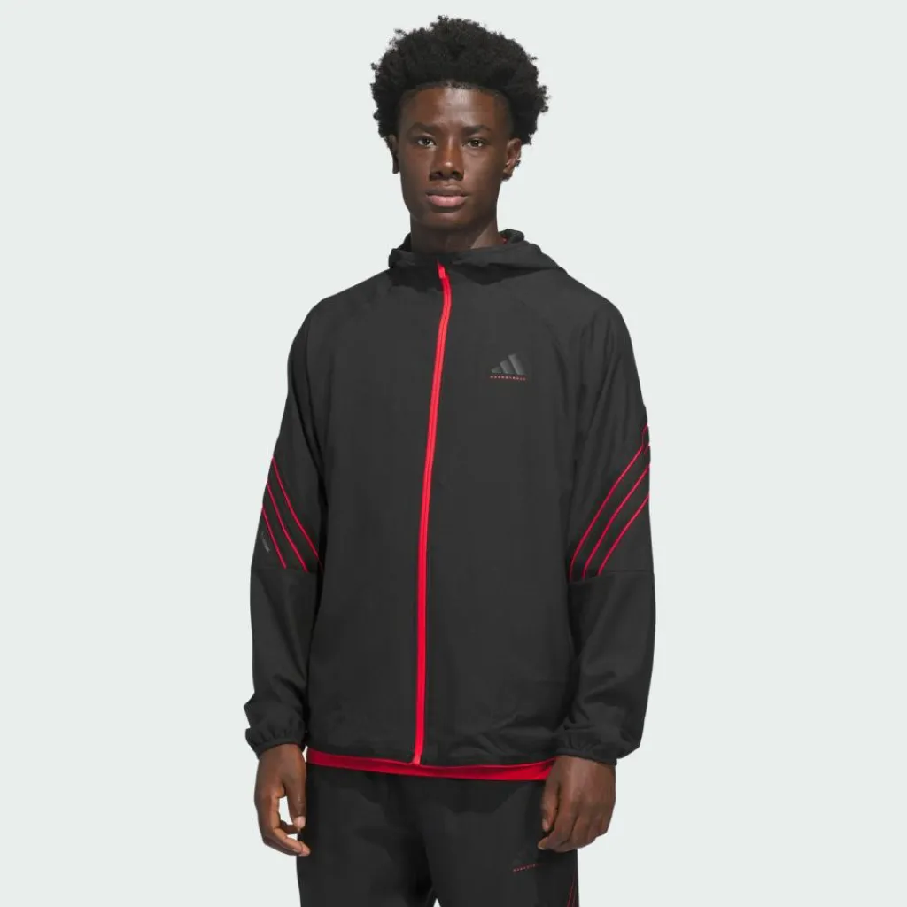 adidas Basketball|Basketball<· Crazy Lite Jacke Black / Pure Ruby