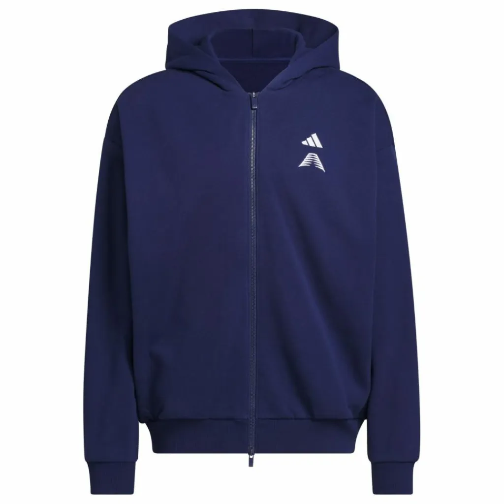 adidas Basketball|Basketball<· FARM SACCOSH KAPUZENJACKE Dark Blue