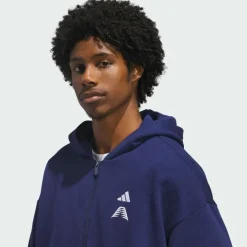 adidas Basketball|Basketball<· FARM SACCOSH KAPUZENJACKE Dark Blue
