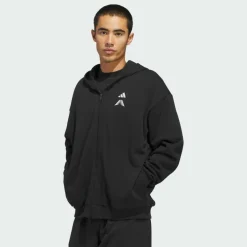 adidas Basketball|Basketball<· FARM SACCOSH KAPUZENJACKE Black
