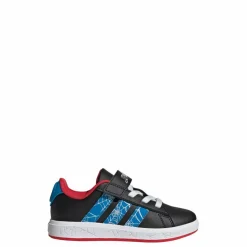 adidas Sneaker<· Marvel Spider-Man Grand Court Core Black / Bright Blue / Pure Ruby
