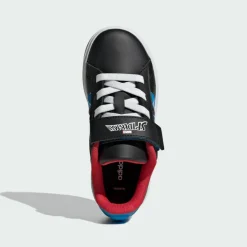 adidas Sneaker<· Marvel Spider-Man Grand Court Core Black / Bright Blue / Pure Ruby