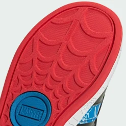 adidas Sneaker<· Marvel Spider-Man Grand Court Core Black / Bright Blue / Pure Ruby