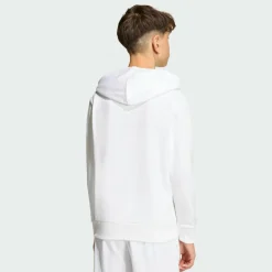 adidas Pullover & Sweats<· Slogan Fleece-Hoodie White