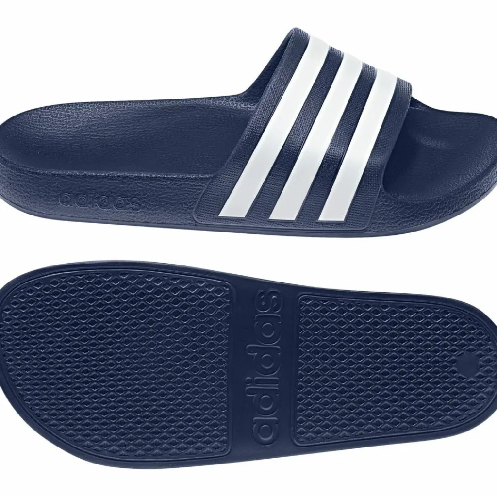 adidas Streetwear|Streetwear<· ADILETTE AQUA dkblue-ftwwht-dkblue