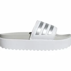 adidas Badeschuhe<· Adilette Platform ftwr white-zero metallic-grey one