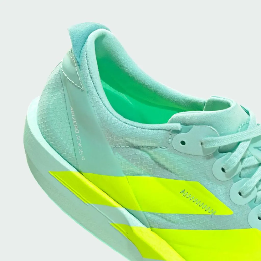 adidas Laufschuhe<· Adizero Adios 9 Laufschuh Semi Flash Aqua / Lucid Lemon / Mint Ton