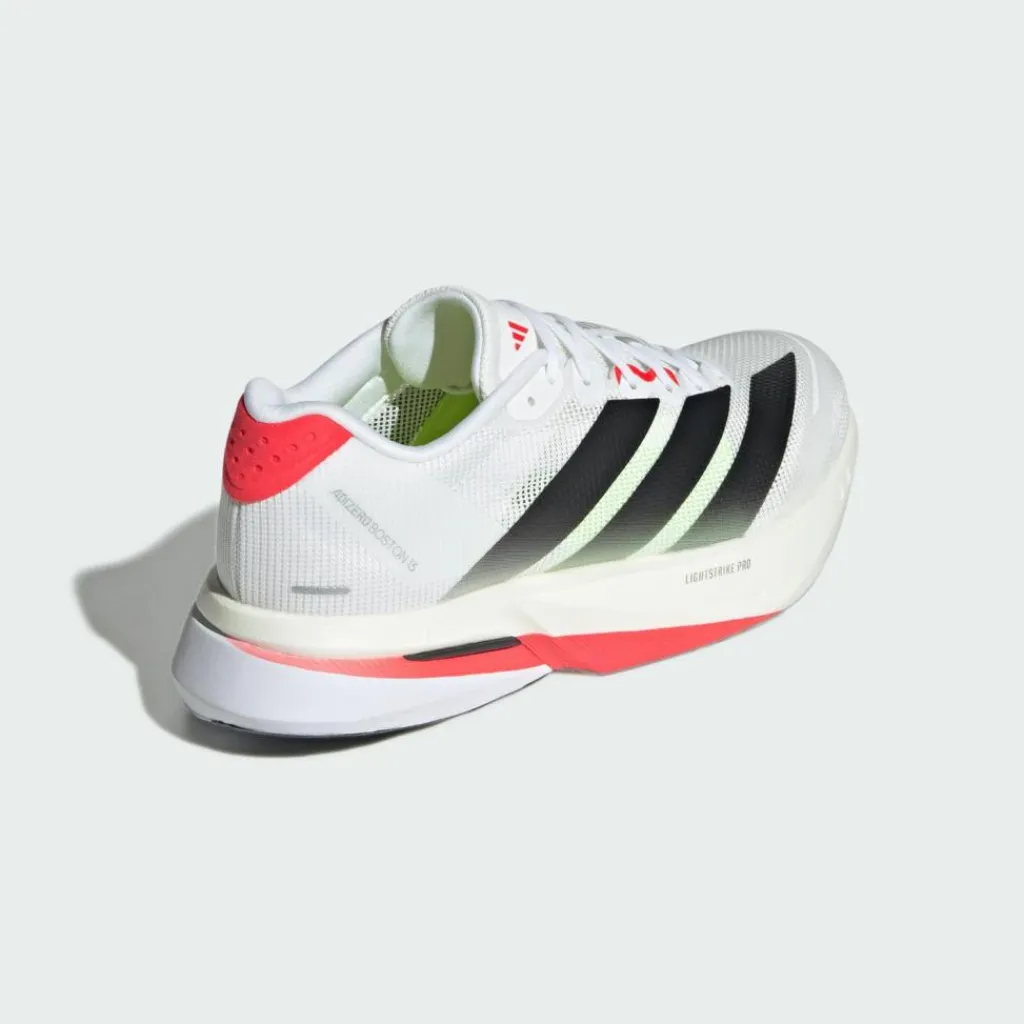 adidas Laufschuhe<· Adizero Boston 13 Schuh Cloud White / Core Black / Lucid Red
