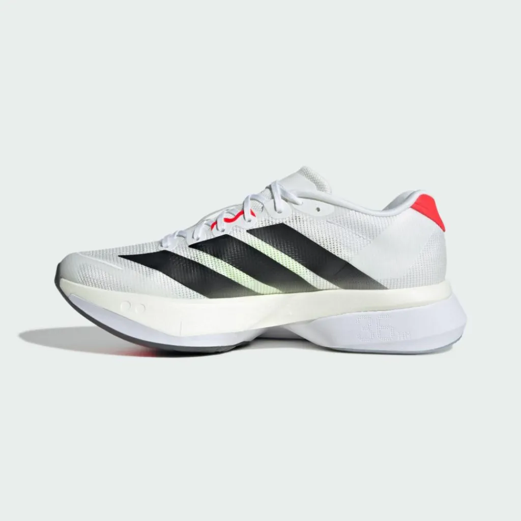 adidas Laufschuhe<· Adizero Boston 13 Schuh Cloud White / Core Black / Lucid Red