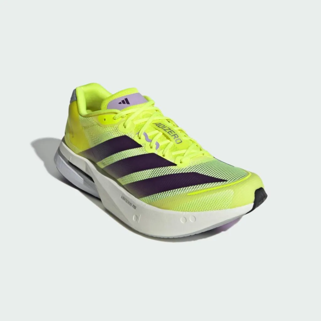 adidas Laufschuhe<· Adizero Boston13 Schuh Solar Yellow / Aurora Plum / Powder Plum