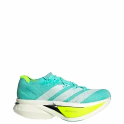 adidas Laufschuhe|Laufschuhe<· Adizero Prime X3 Strung Schuh Flash Aqua / Zero Metalic / Lucid Lemon