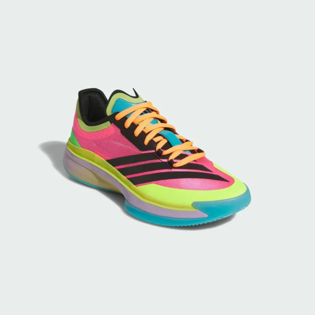 adidas Basketball|Basketball<· Adizero Select 2.0 Low Sneaker Lucid Pink / Powder Plum / Preloved Lime