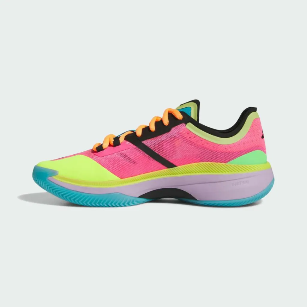 adidas Basketball|Basketball<· Adizero Select 2.0 Low Sneaker Lucid Pink / Powder Plum / Preloved Lime