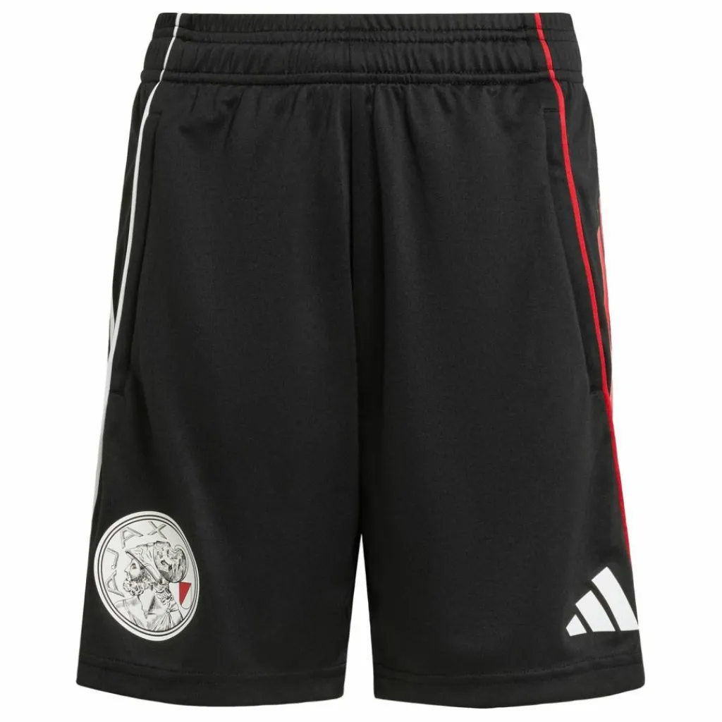 adidas Shorts<· Ajax Tiro 25 Competition Kids Black / White / Bold Red