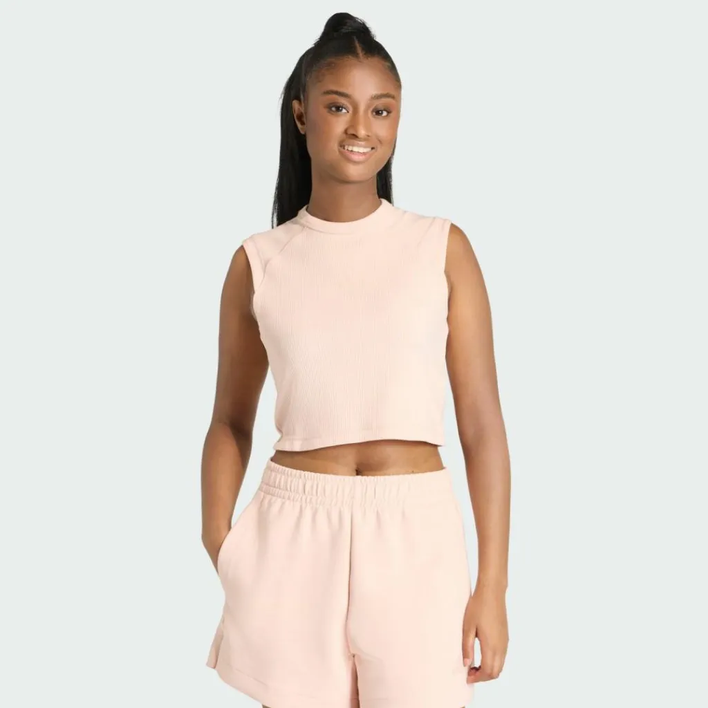 adidas Tops & Tanks<· ALL SZN RIB TANKTOP Blush Pink