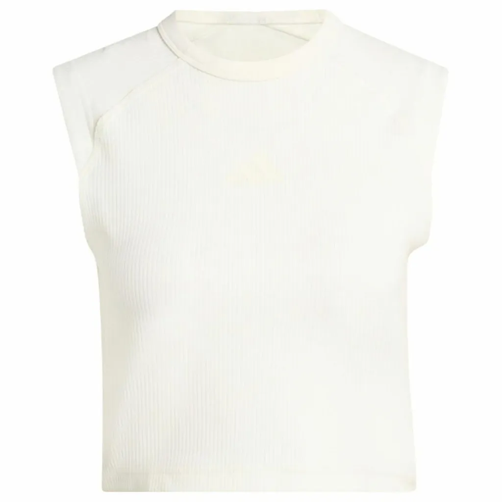 adidas Tops & Tanks<· ALL SZN RIB TANKTOP Off White