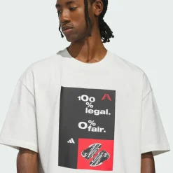 adidas Basketball|Basketball<· ANTHONY EDWARDS ARCHIVE T-SHIRT Cloud White