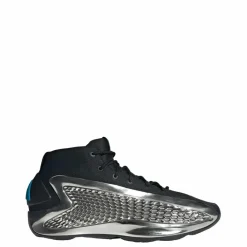 adidas Basketball|Basketball<· Anthony Edwards 1 Low Basketballschuh Core Black / Silver Metallic / Core Black