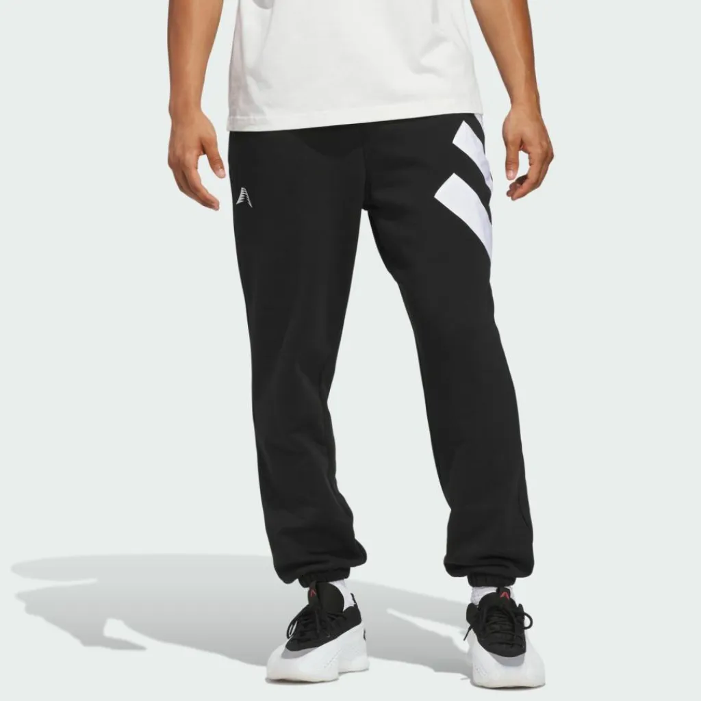 adidas Basketball|Basketball<· Anthony Edwards Foundation Fleece Hose Black