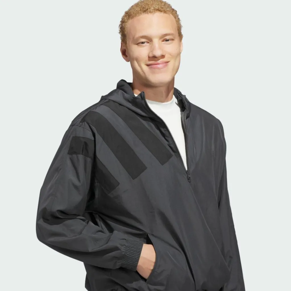 adidas Basketball|Basketball<· AnthonyEdwardsAnorakPullover Carbon