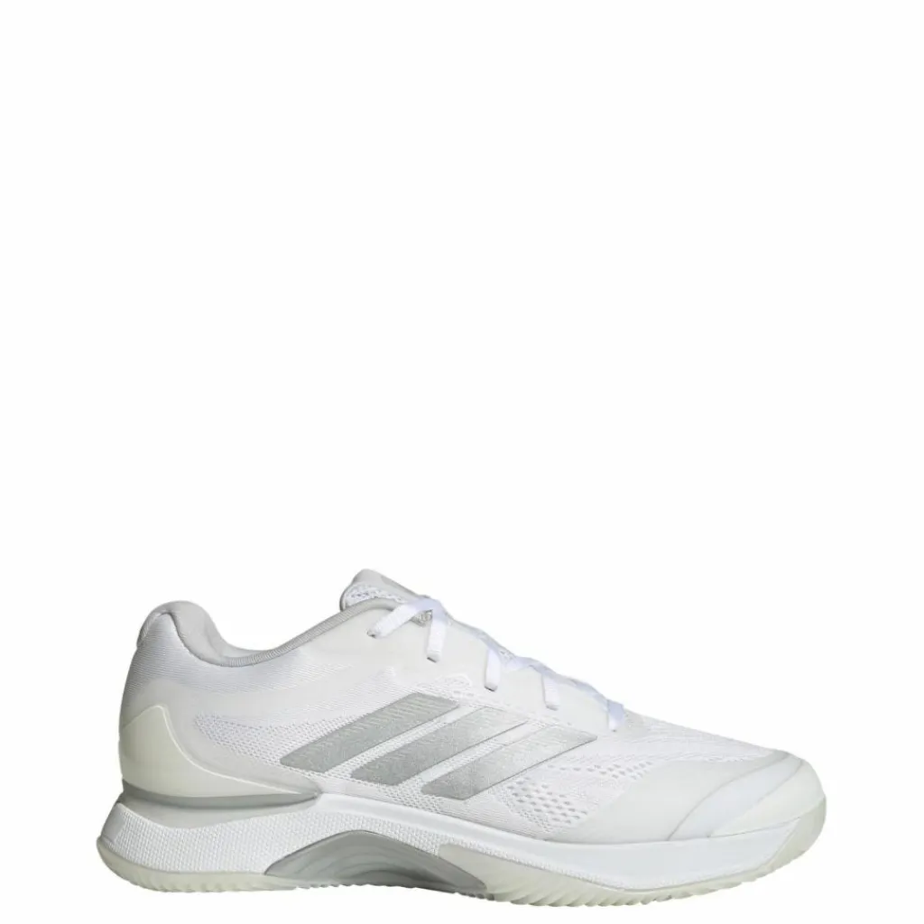 adidas Tennis<· Avacourt 3 Clay Tennisschuh Cloud White / Silver Metallic / Dash Grey