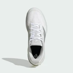 adidas Tennis<· Avacourt 3 Clay Tennisschuh Cloud White / Silver Metallic / Dash Grey