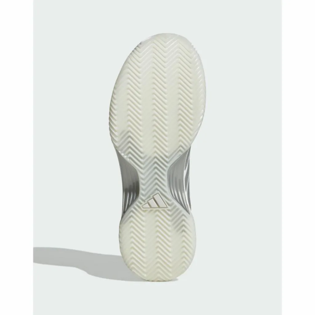 adidas Tennis<· Avacourt 3 Clay Tennisschuh Cloud White / Silver Metallic / Dash Grey