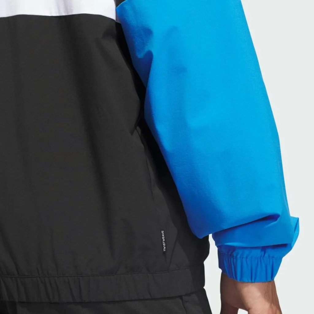 adidas Übergangsjacken<· BEYOND TWISTWEAVE FULL-ZIP WINDBREAKER Black / White