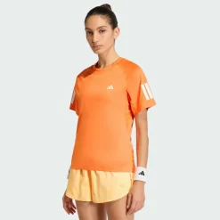 adidas Tennis|Tennis<· Club 3-Streifen Tennis CLIMACOOL T-Shirt Pure Orange