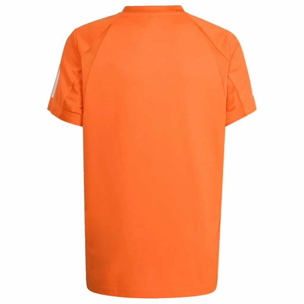 adidas Tennis<· Club Tennis 3-Streifen Kids T-Shirt Pure Orange