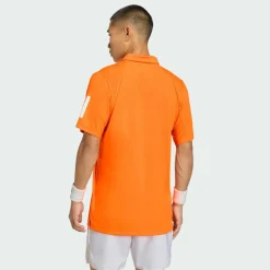 adidas Tennis<· Club Tennis 3-Streifen Poloshirt Pure Orange