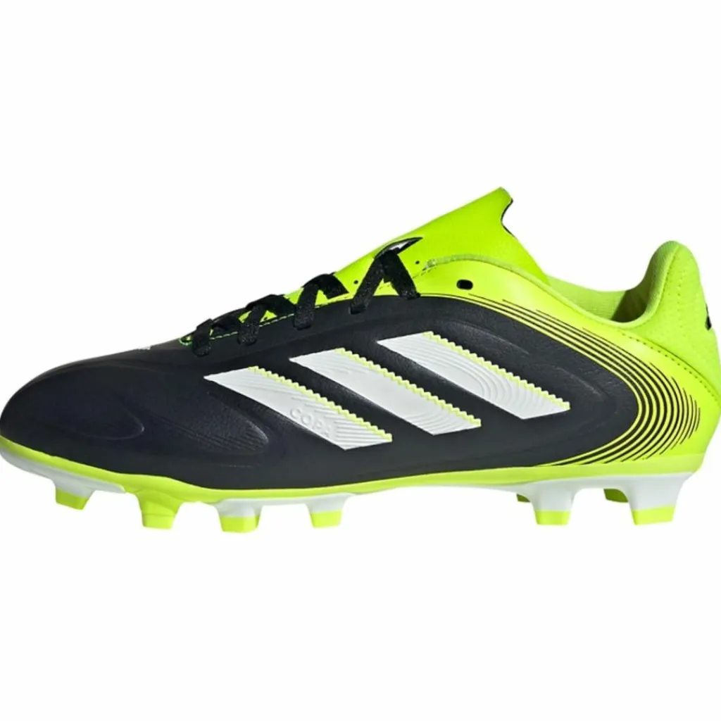 adidas Fußballschuhe<· Copa Pure 3 Club Firm/Multi-Ground Core Black / Cloud White / Lucid Lemon
