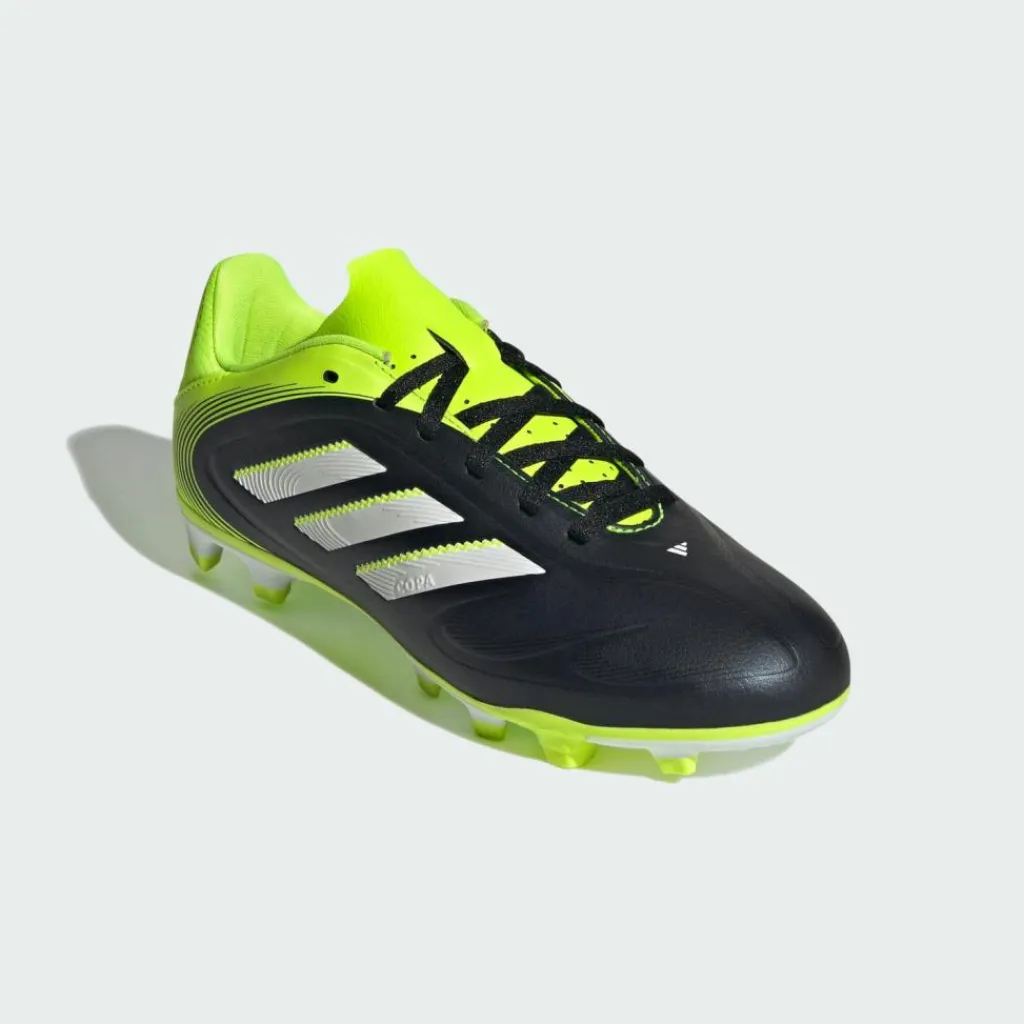 adidas Fußballschuhe<· Copa Pure 3 Club Firm/Multi-Ground Core Black / Cloud White / Lucid Lemon