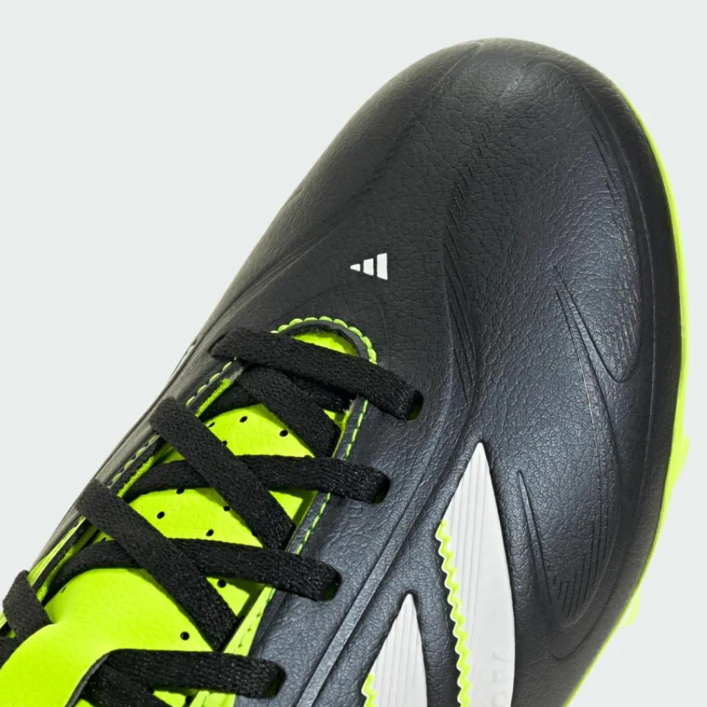 adidas Fußballschuhe<· Copa Pure 3 Club Firm/Multi-Ground Core Black / Cloud White / Lucid Lemon