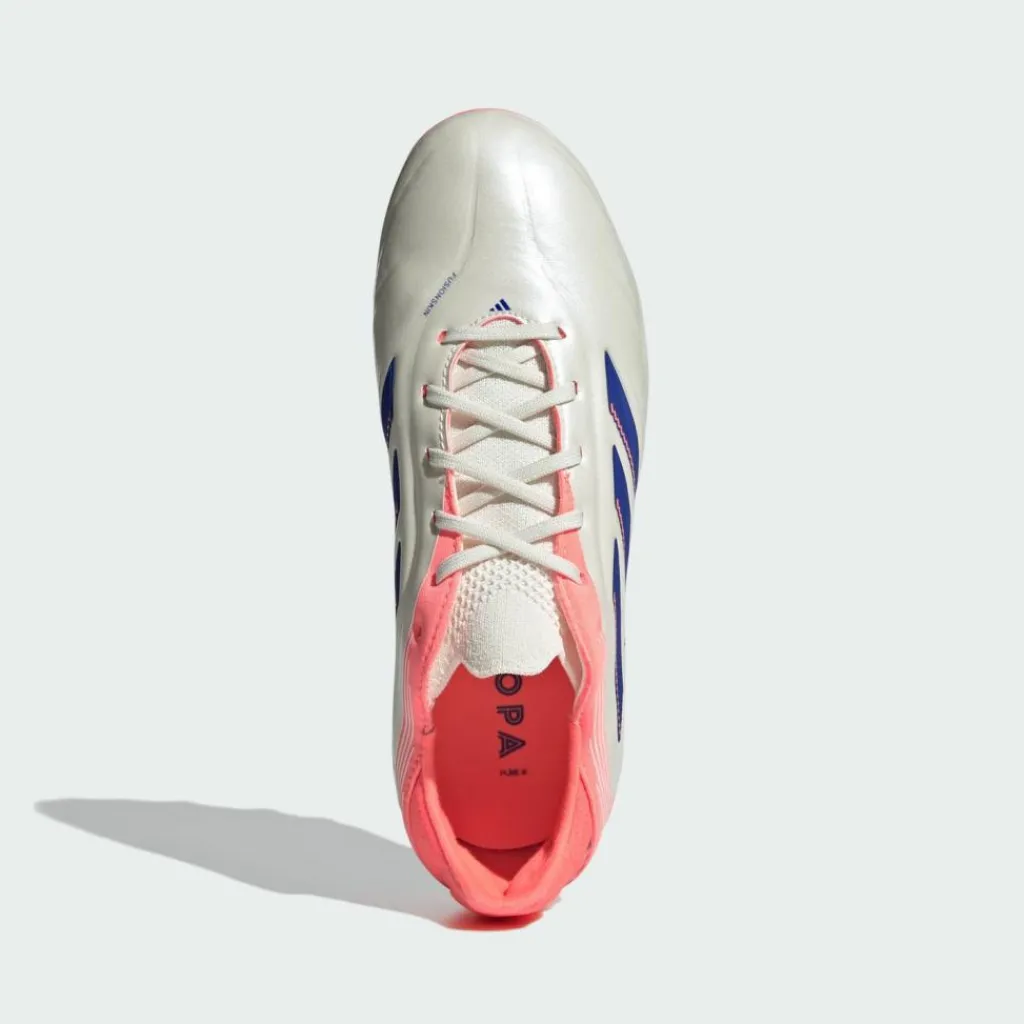 adidas Fußballschuhe<· Copa Pure 3 Elite feste Off White / Lucid Blue / Signal Coral