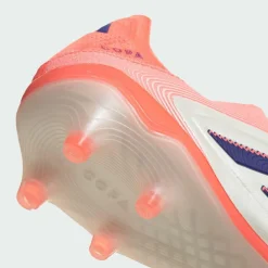 adidas Fußballschuhe<· Copa Pure 3 Elite Laceless FG Off White / Lucid Blue / Signal Coral