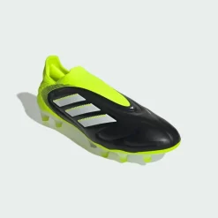 adidas Fußballschuhe<· Copa Pure 3 Elite Laceless FG Core Black / Cloud White / Lucid Lemon