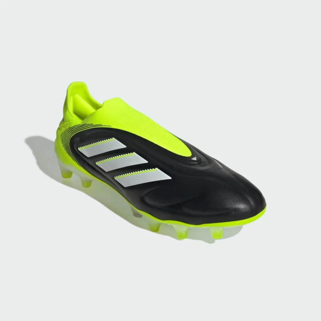 adidas Fußballschuhe<· Copa Pure 3 Elite Laceless FG Core Black / Cloud White / Lucid Lemon