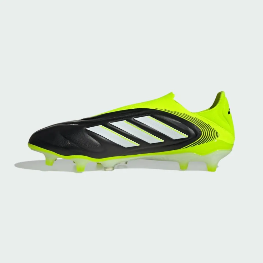 adidas Fußballschuhe<· Copa Pure 3 Elite Laceless FG Core Black / Cloud White / Lucid Lemon