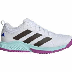 adidas Volleyball|Badminton<· Court Team 2.0 W ftwr white-core black-purple burst