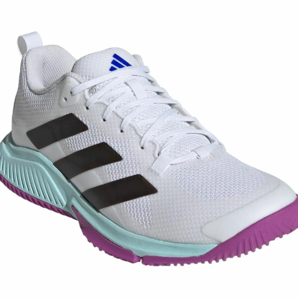 adidas Volleyball|Badminton<· Court Team 2.0 W ftwr white-core black-purple burst