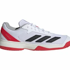 adidas Tennis<· Courtflash K ftwr white-core black-lucid red